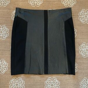 BB Dakota black leather skirt